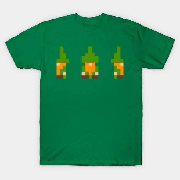 Pixel Art Leperchauns T-Shirt by MacSquiddles